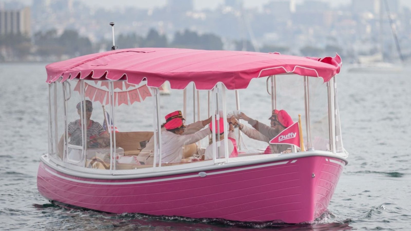 Peope travelling in a boat in one of the Eco-Friendly Tours in California